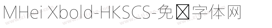 MHei Xbold-HKSCS字体转换